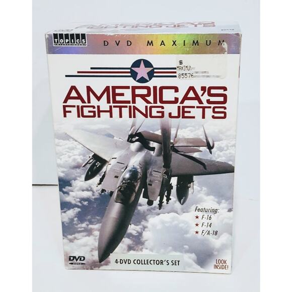 America's Fighting Jets 4 DVD's Air Force, Navy & Marines,Cold War Unusual Jets - Picture 1 of 8